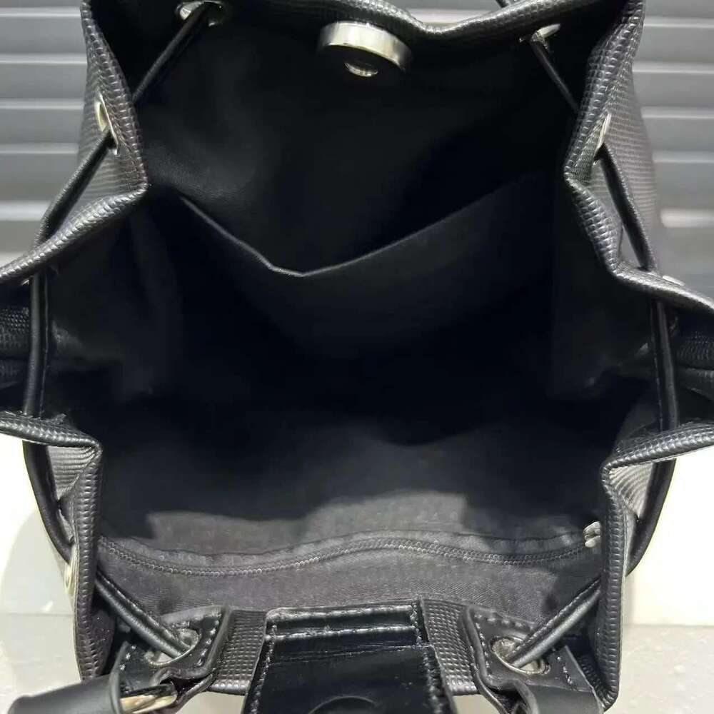 Ladies' Fashion Y2k Spicy Girl Drawstring Backpack Retro Splicing Handbag Detachable Strap Shoulder Bag
