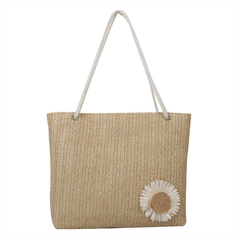 Womens Large Capacity Shoulder Bag New Fashion Trend Korean Woven Handbag Versatile Student Tote Bag