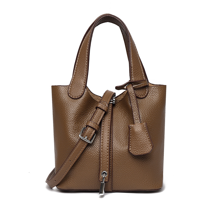 Free Shipping Designer Bag Women's Bucket Bag Hot Spring And Summer Leather Handbag Letter Bag Fashionable High-end Daily Commuting Crossbody Bag