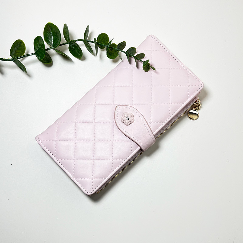 designer bag New Card Zipper Women's Walle Simple and Multi functional Lingge Long Handheld Bag Coin purse card bag