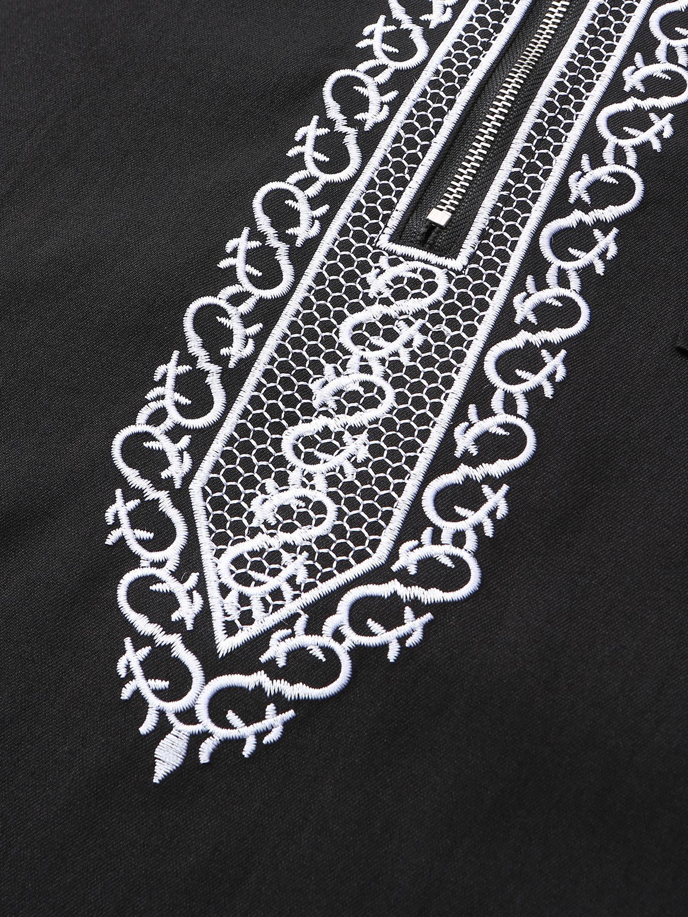 Designer Clothing New Loose Hooded Men's Embroidered Long Sleeved Muslim Clothing Long Robe Casual 2025 New Style