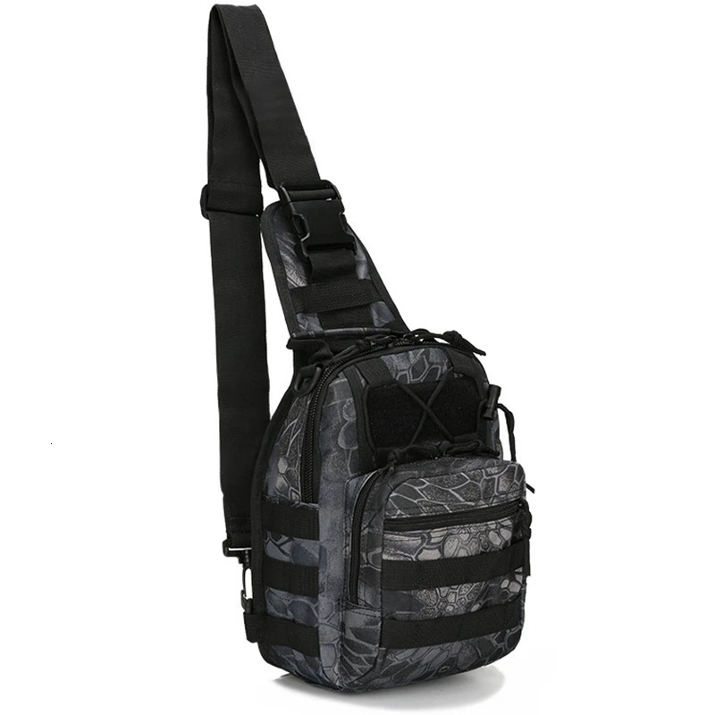 Tactical Shoulder Bag 800D Waterproof Oxford Small Chest Bag Outdoor Sports Sling Backpack for Hunting Hiking Camping 250603