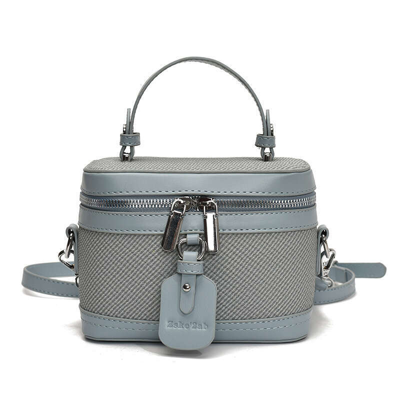 New Splicing Fashion Handheld Box Bag for Women's Sen Cute Leisure Crossbody Bag, Elegant and Simple Single
