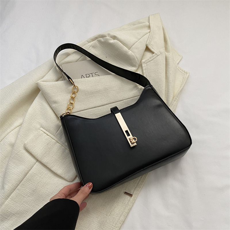 Free Delivery Designer Bag End Hand 2025 New Trendy Women's Autumn And Winter Simple Versatile Commuting Shoulder Texture Niche Armpit Luxury Bag