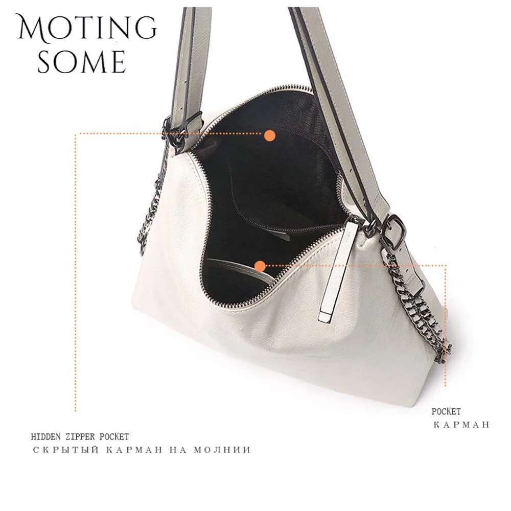Women's Bags Designer Motingsome Simple Design Cowhide Bag Women Handbag Daily Purses Fashion Lady Shoulder Satchel Casual Tote Back Pack New