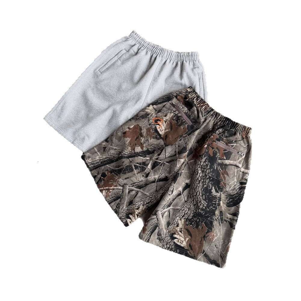Summer 2025 Men's and Women's Fashion Loose Shorts High Elastic Letter Embroidered Seven Part Waist Pants