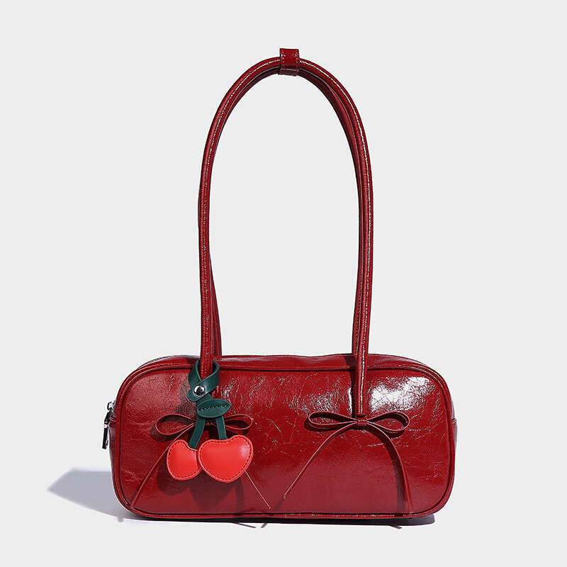 Women's Bags Designer Subtle Autumn And Winter Bow Simple Armpit For Women's Fashion Commuting, Baguette Bag, Large Capacity Versatile Hand-