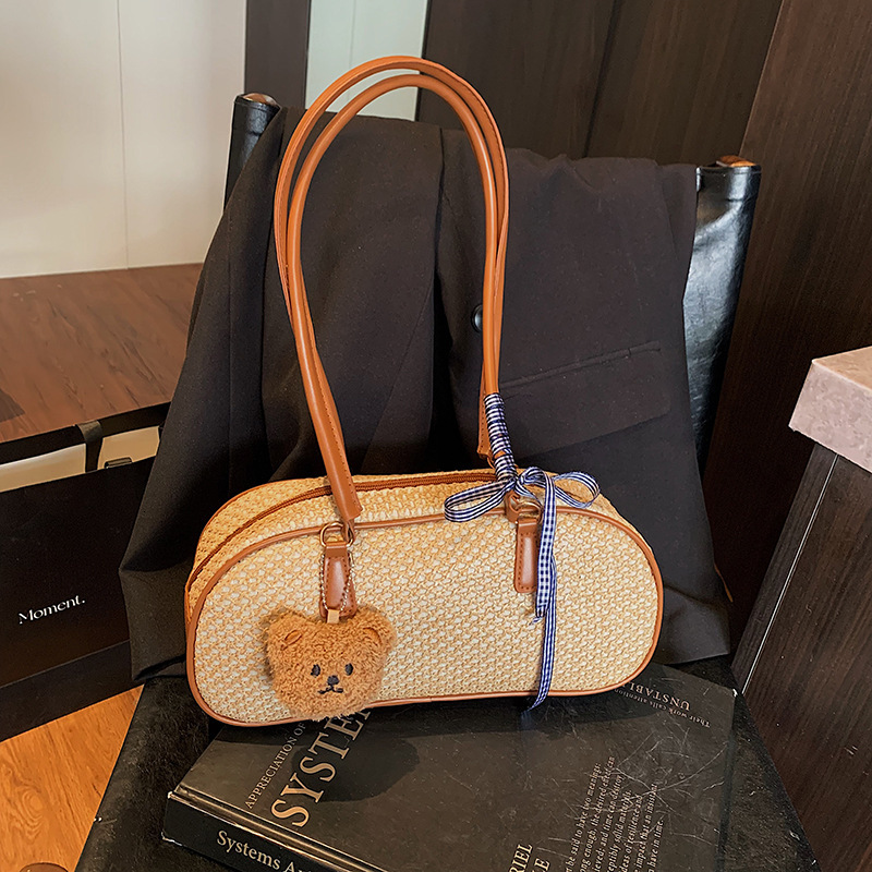 Free Delivery Designer Bag 2025 Texture Women's Weaving Simple Commuter Single Shoulder Slant Cross Leisure Ins Small Square Bag Luxury Bag