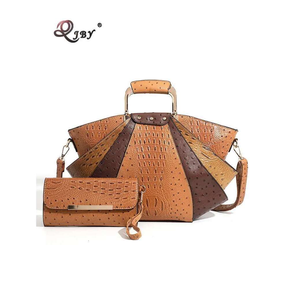 Bag Woman Capacity Leather Purse Fashion Designer Metal Top Handle Handbags Crossbody Large Tote Bags For Women