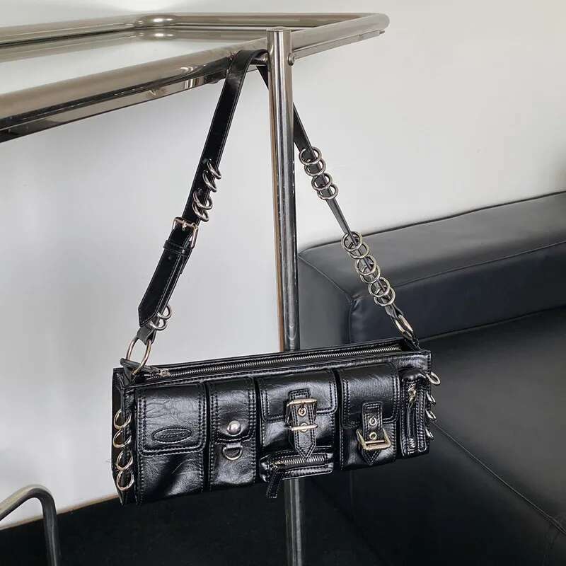 Vintage Handbags For Women Half-Moon Leather Hasp Shoulder Crossbody Bag Designer Ladies Underarm Bags Hobo 2024 Fashion