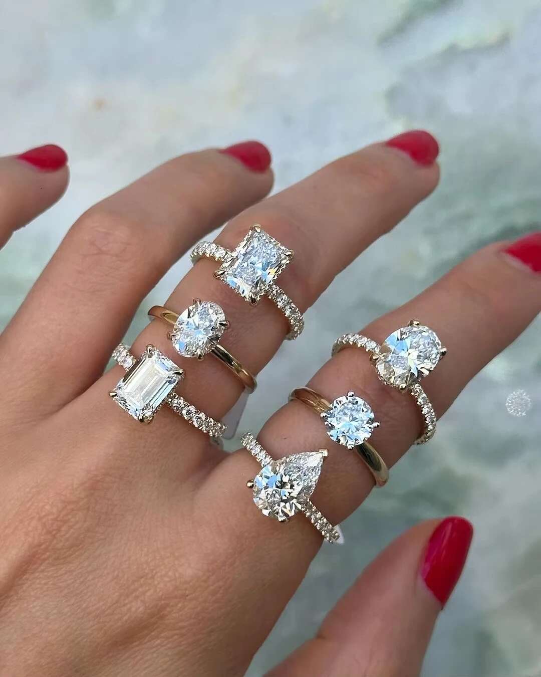 Womens Customize Ring 10K 14K 18K Gold Wedding Lab Grown Diamomd Rings Oval Cut Wedding Engagement Band HPHT/CVD Diamond Ring