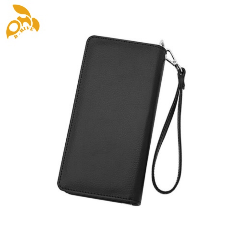 Free shipping TOP designers customize round beige, black wallets for adults.