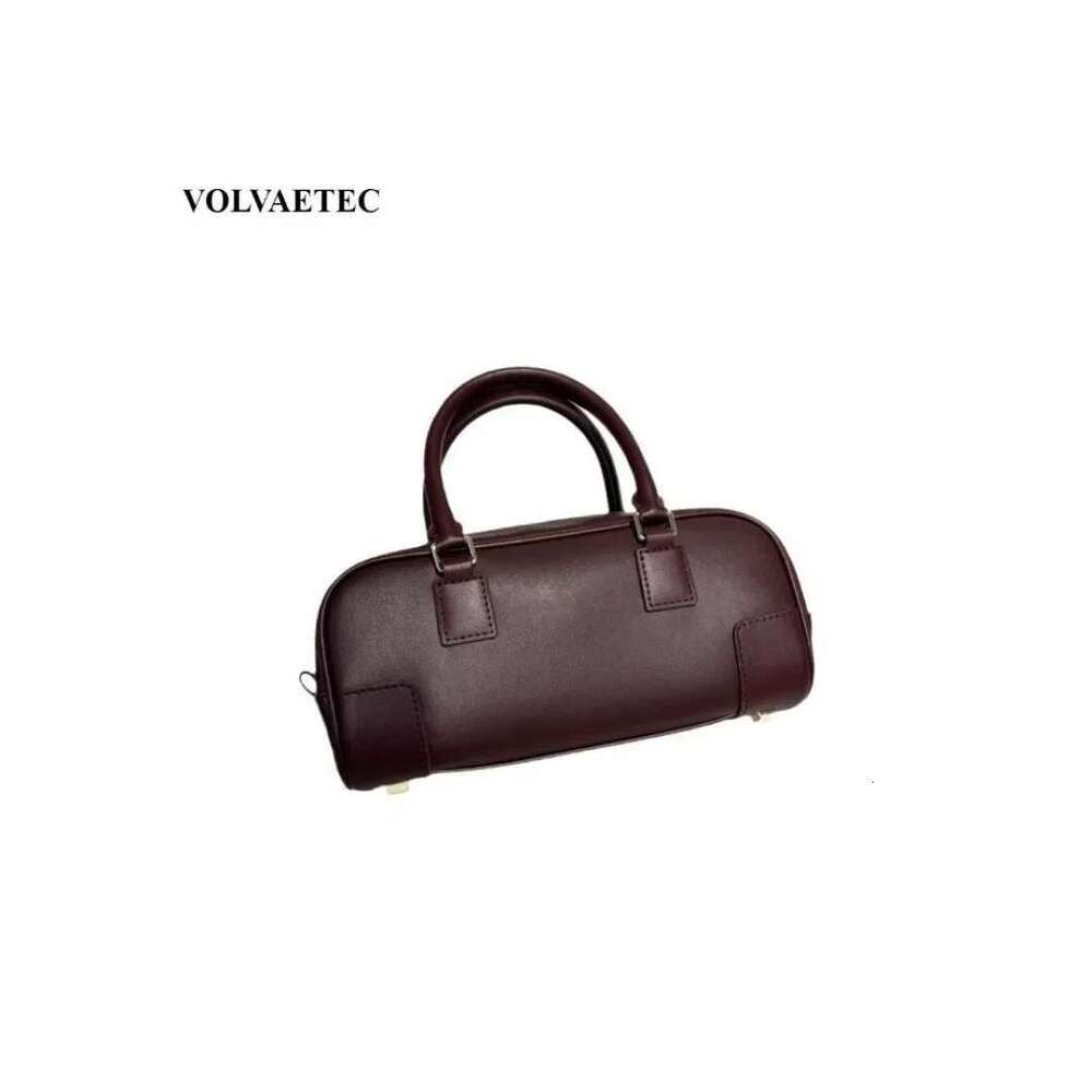 Cowhide Bowling Boston 2025 Novice Mention High-End Women's Commuter Shoulder Messenger Bag Versatile Fashion