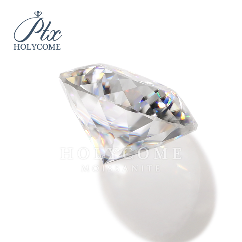 White Round Hundred Sided Cut Moissanite 0.5-5ct D Advanced Jewelry Rings Earrings Making Top Loose Moissanite Stone with GRA Certificate