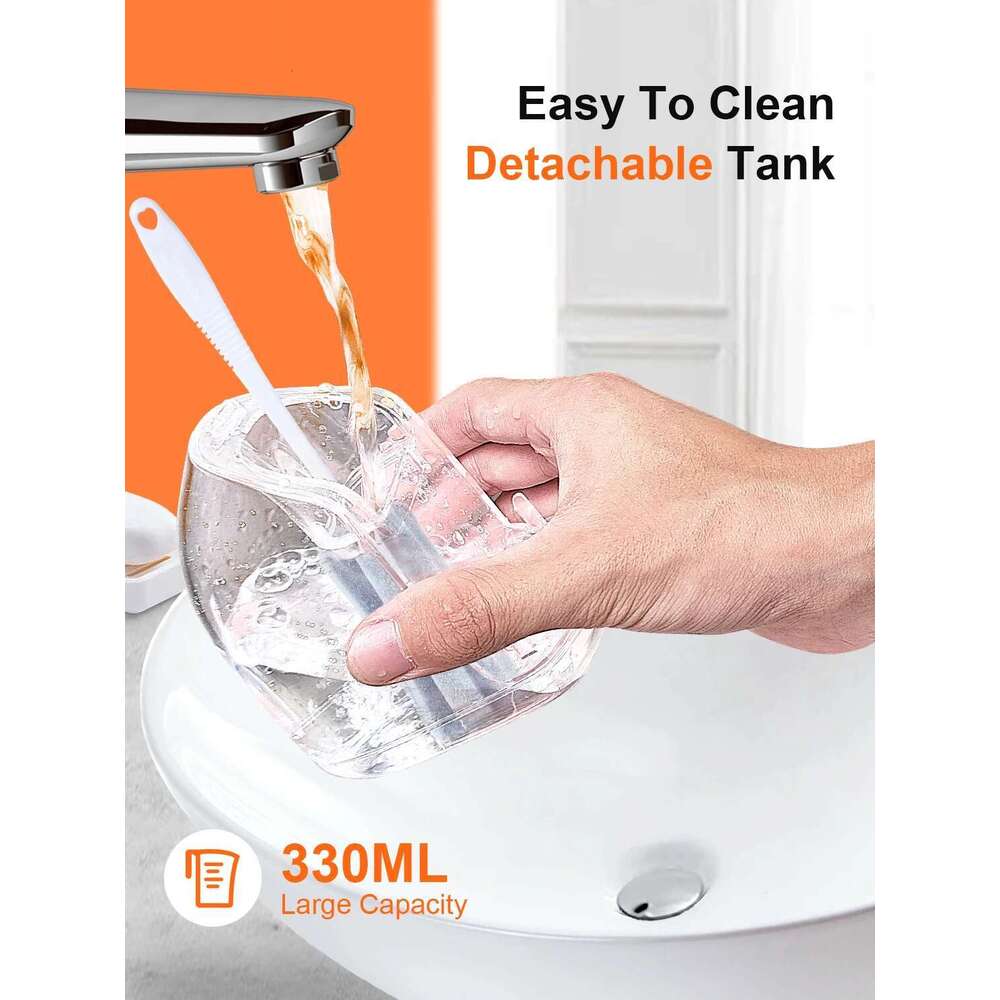 Schoben Oral Irrigator Portable Flosser IPX7 Waterproof Rechargeable 5 Modes Teeth Cleaner 330ML Dental Water Jet