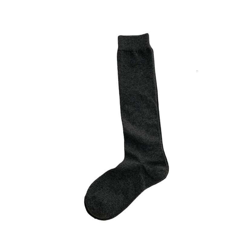Summer Thin Children's Knee High Calf Socks, Solid Color Sweat Absorbing White JK Lolita Long Tube Slimming Boneless Socks B5