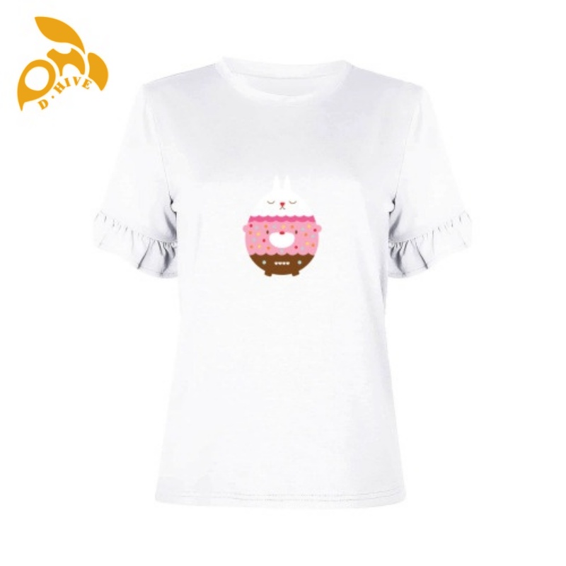 2025 Free Shipping Designer New Summer Short sleeve shirt Customized Tees fashion Ladies' short-sleeved ruffled T-shirt S-XXL