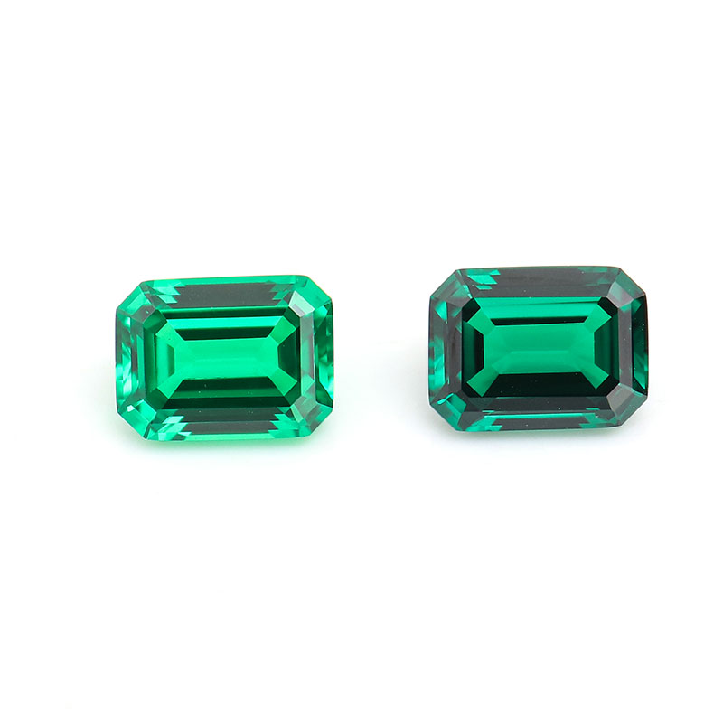 Wholesale Price Lab grorwn Emerald Gemstone Muzo Colombia Green Hydrothermal Lab Created Loose Emerald Stones for Ring Jewelry Making