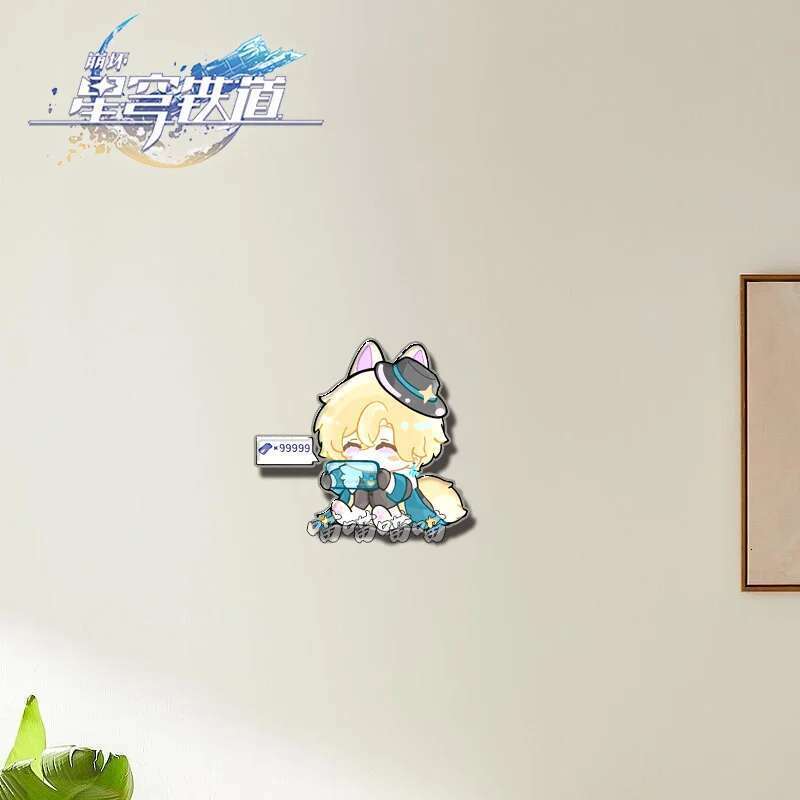 Anime Honkai: Star Rail Brooch Boothill Aventurine Acrylic Badge Cartoon Pins DIY Decoration Backpack Clothes Accessories