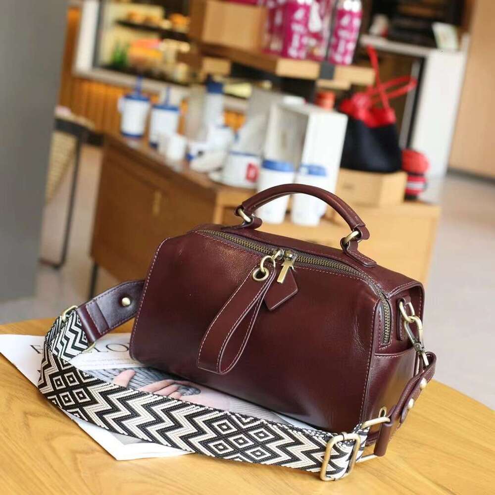 Spring Summer Luxury Large Capacity Boston Small Square Women s Diagonal Cross Soft Leather Shoulder Bag