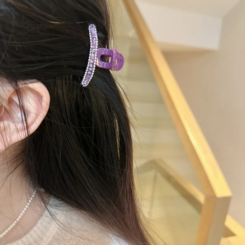 Classic Versatile Mini Pearl Hair ClipsSpring Sparkling Rhinestone Colorful Accent Clips for Bangs Flyaways Stylish Hold 250517