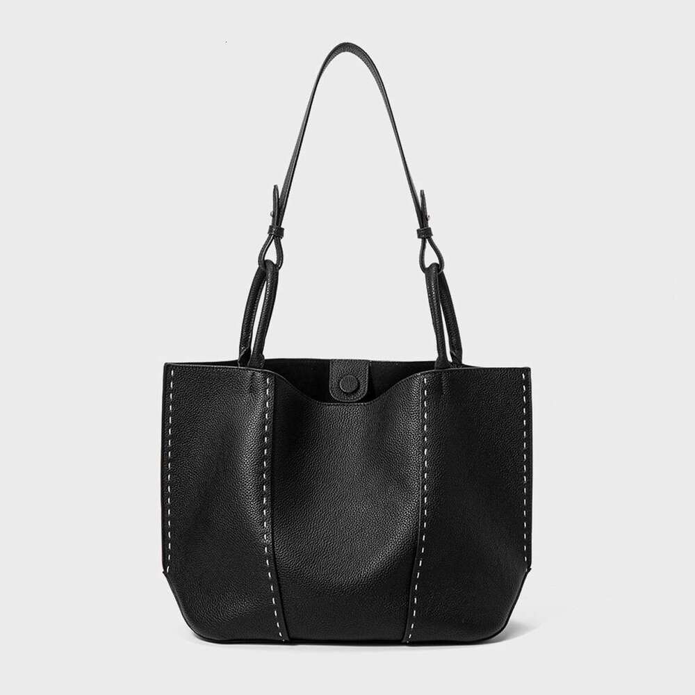 Tote Bag Tote For Women New Genuine Leather Women S Capacity Top Layer Cowhide Commuting Handbag Large Shoulder Bag Lady Bags