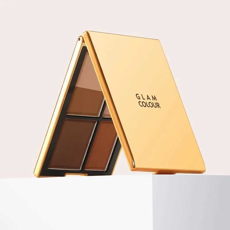Versatile 5-Color Magic Eyeshadow Palette Brown Tones Matte Shimmer Finish Long-Lasting Eye Makeup Kit for All Ages W250520