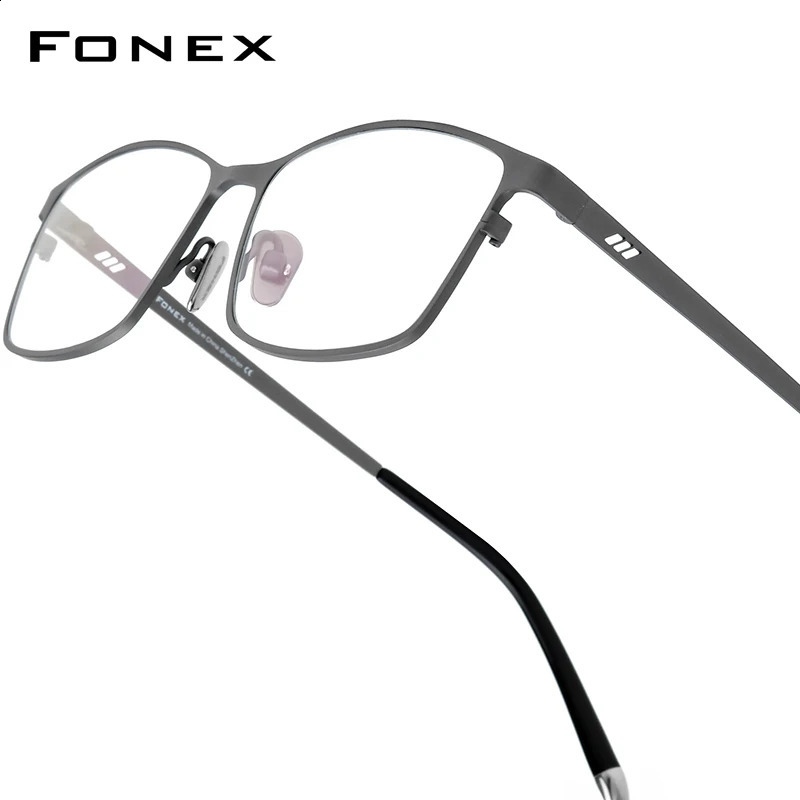 FONEX Pure Glasses Frame Men n Square Eyewear Japanese Highend Quality Ultralight Eyeglasses Frames 8505 250515