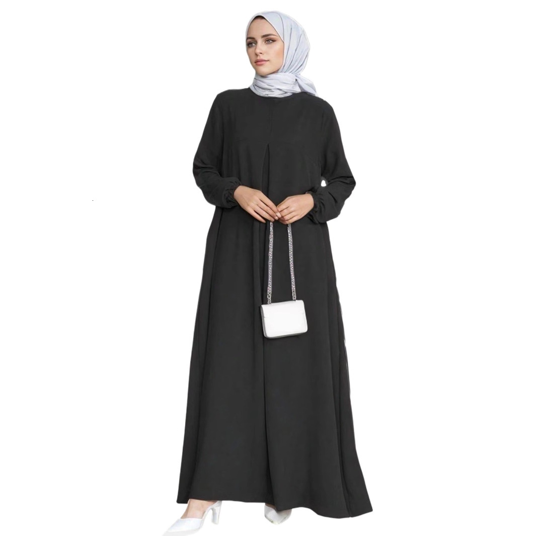 2025 Designer Fashion Arab Spring Women Muslim Loose Elegant Abaya Long Skirt Dress