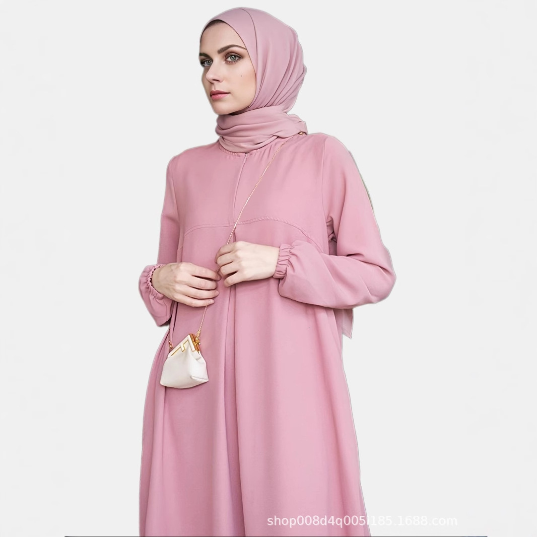 2025 Designer Fashion Arab Spring Women Muslim Loose Elegant Abaya Long Skirt Dress
