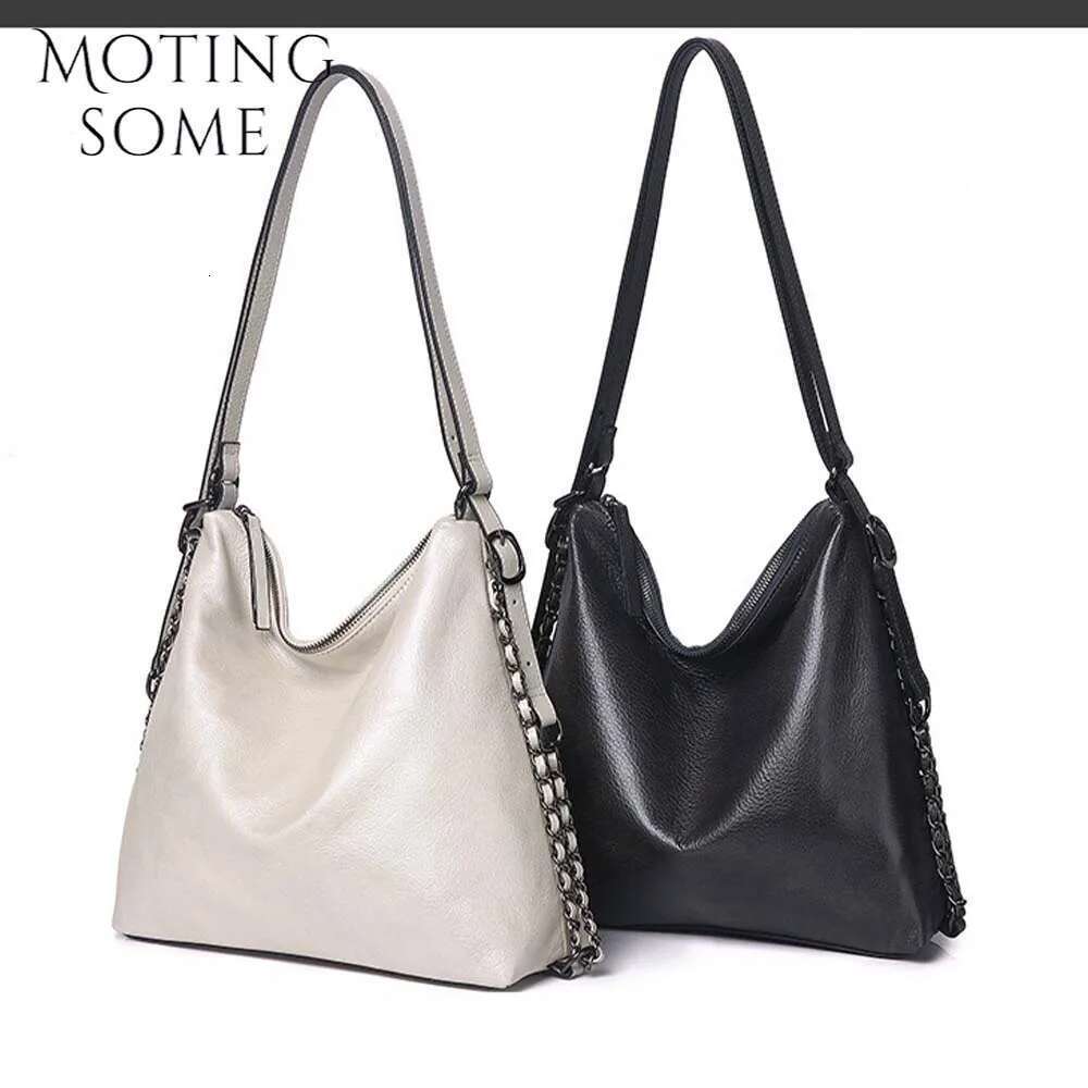 Women's Bags Designer Motingsome Simple Design Cowhide Bag Women Handbag Daily Purses Fashion Lady Shoulder Satchel Casual Tote Back Pack New