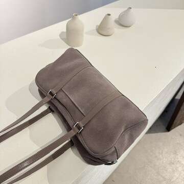 Tote Bag Korean Niche Design High End Suede Frosted Cowhide Large Capacity Portable Shoulder Fashionable Underarm Bag Lady Bags