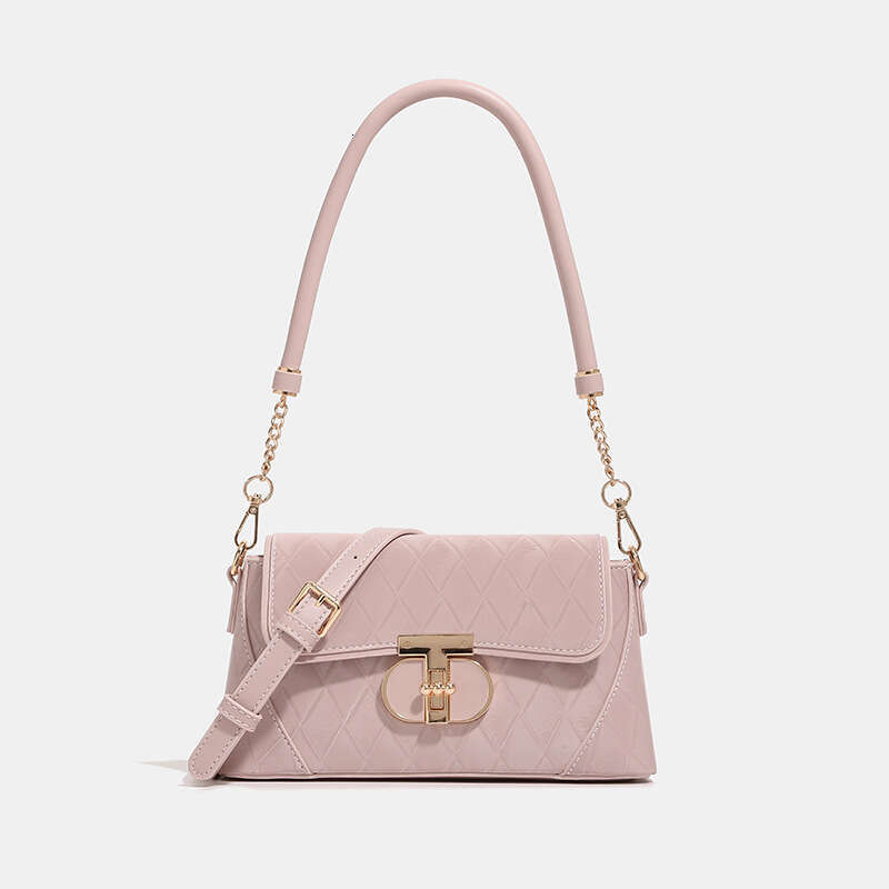 Women's Bags Designer Advanced Ling Grid Armpit For Women New Simple Handbag, French Stick Bag, Niche Versatile Single Shoulder Crossbody Bag