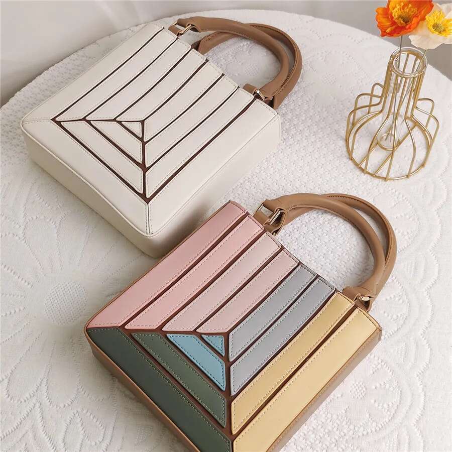 New Totes For Women Handbag Fashion Female PU Bag Pink Square Crossbody Shoulder Bags Ladies Handbags Bolsas