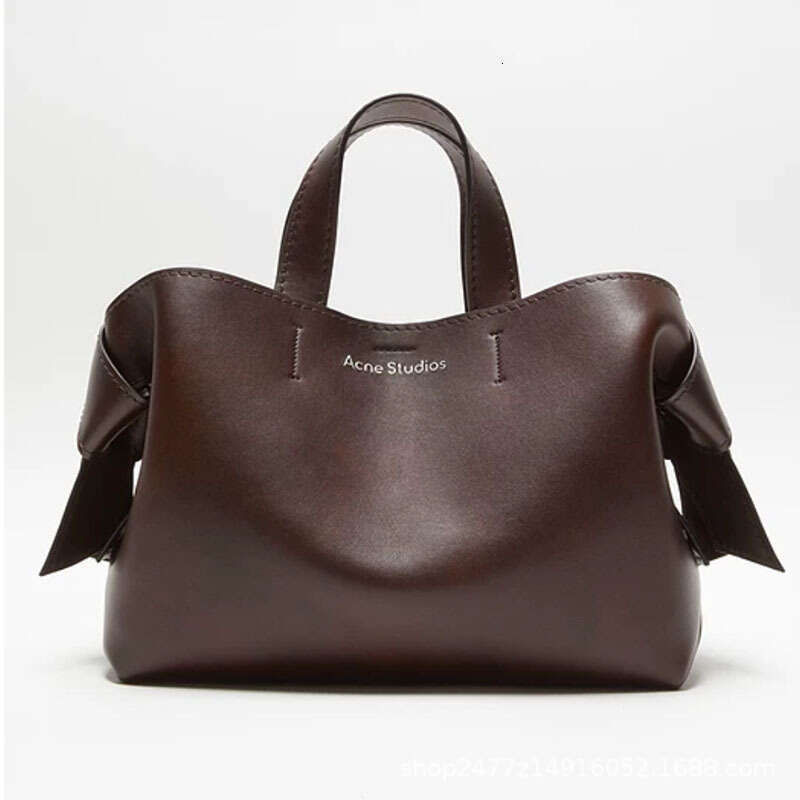 Tote Bag Swedish Niche Bow Tote New Simple And Fashionable Leather Casual Commuting Shoulder Crossbody Bag For Women Lady Bags