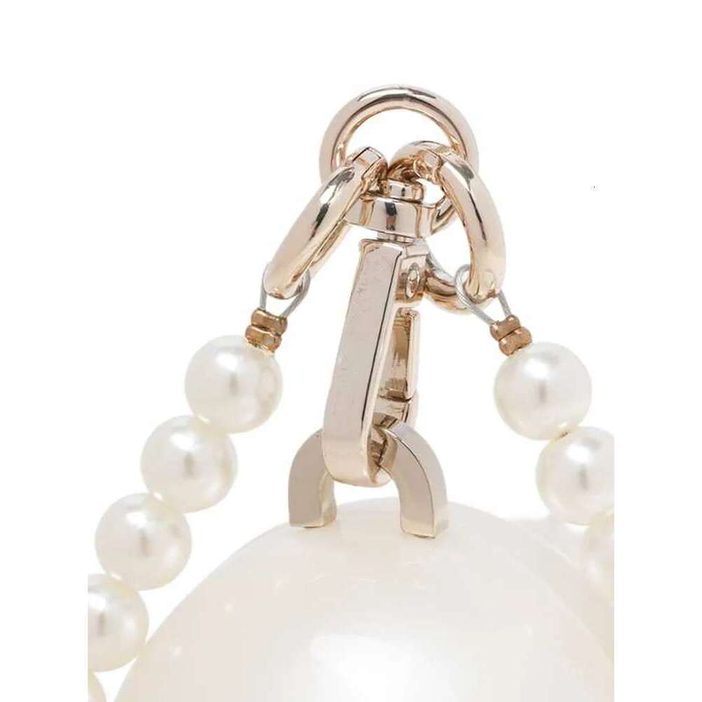 Mini Pearl Bag Crossbody Beaded Necklace Shoulder Handbag Egg Evening Fashion Totebag Women Hand Lady Phone Handbags Small Woman