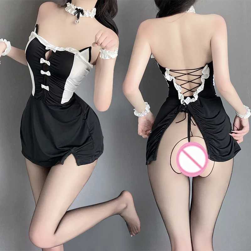 Sexy Lingerie Tight fitting deep busty pretending to be cat girl sexy adult sexy clothes woman Sex shop R250520