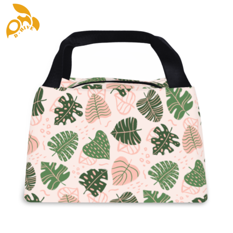 Free delivery. Top designers customize round, beige and white semi-long, lightweight, simple and portable hand-held insulated lunch bags
