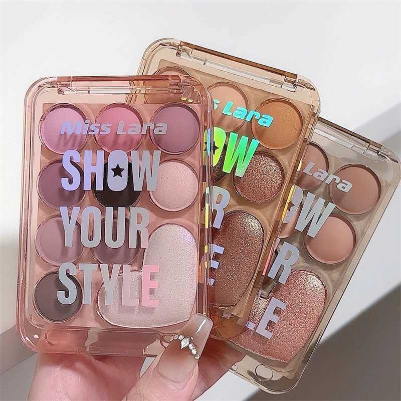 10 Color Love Eyeshadow Palette Velvet Matte and Shimmer Effect Pink Brown Eye Shadow Plate Create A Multi-Functional MakeupXJ250520