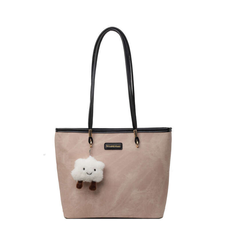 Large Capacity Women Fashionable Shoulder with Advanced Sense for College Students' Class Commuting Tote Bag 2025 New Casual Versatile Fashion Cl
