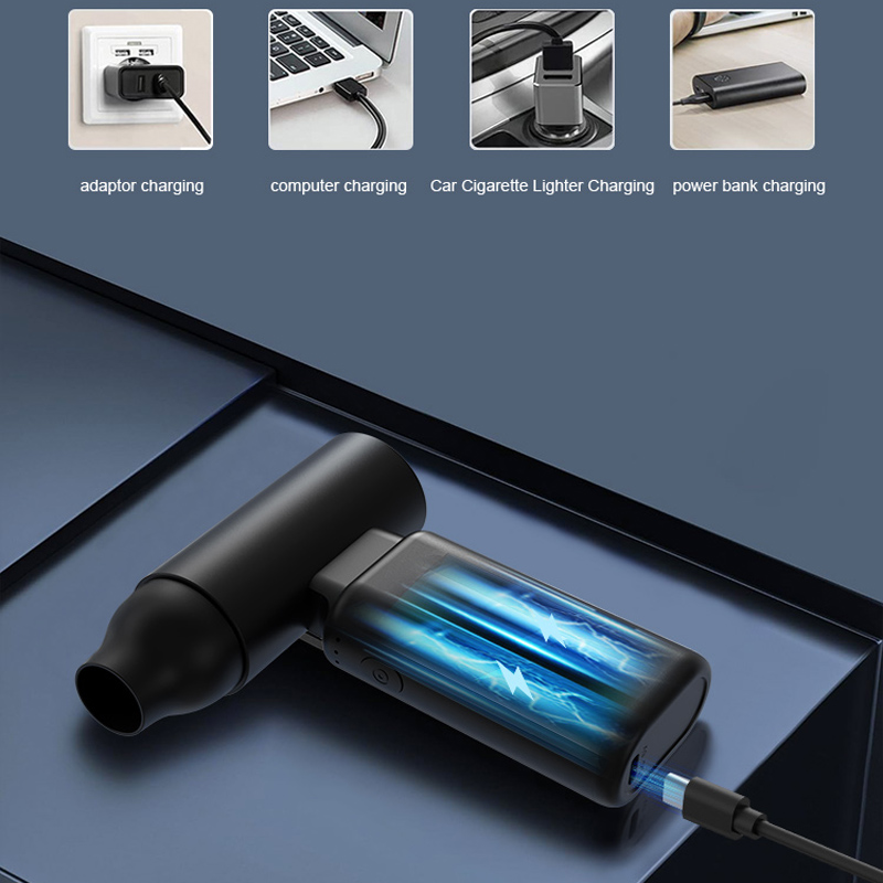100000 rpm Protable Air Duster for Computer Cleaning Cordless Compressed Air Blower with LED Light for PC computers Keyboard Clean