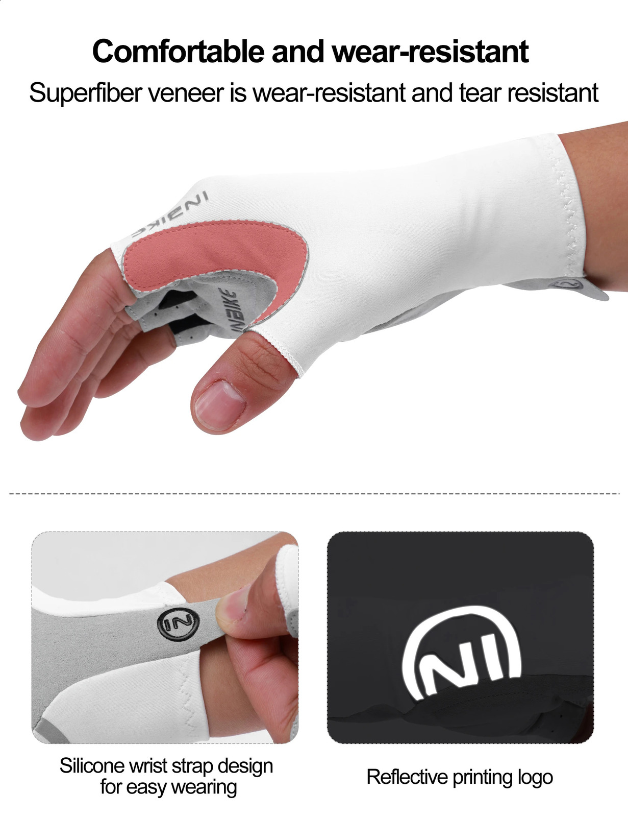 INBIKE Womens Cycling Gloves Summer Biking Padded Halffinger Shockabsorbing MTB Bicycle Road Bike Accessories 250515