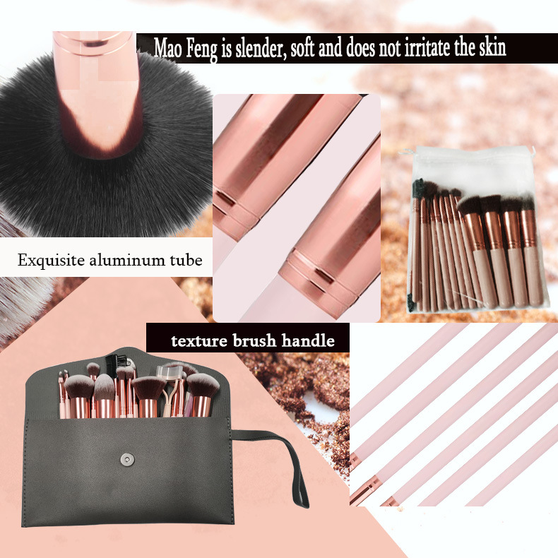 16 Pcs Makeup Brush Set with Eyebrow Razor Premium Synthetic Foundation Powder Concealers Eyeshadow Blush Makeup Brushes Soft Hair Make up Brushes Kit