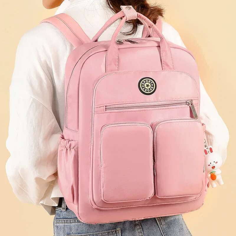 Women Nylon Backpack Large Capacity Travel Backpacks Casual Big Multi-Function Deisign Mummy Bags School Book Bag For Girls