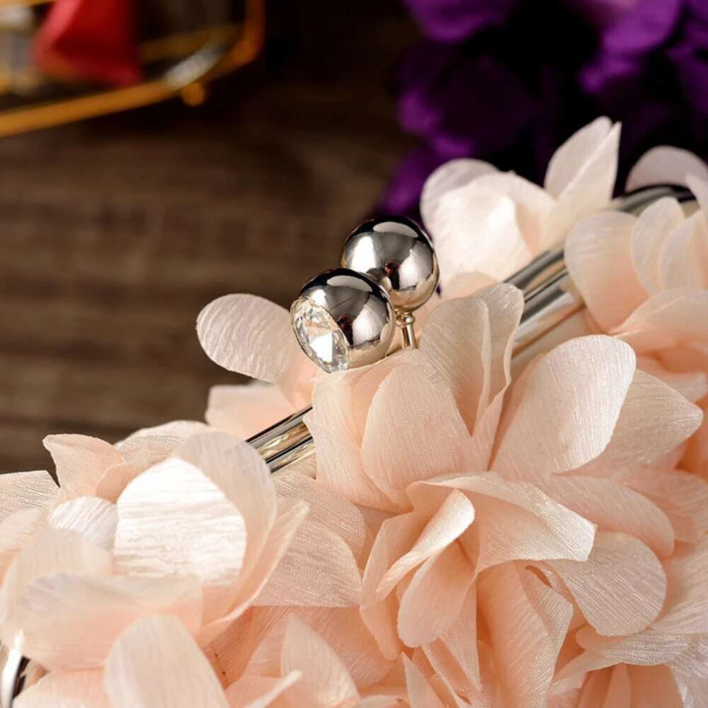Flower Clutch Purse Fashion Floral Evening Bags Large Capacity Elegant Handbag Stylish Crossbody Wedding Party Bag