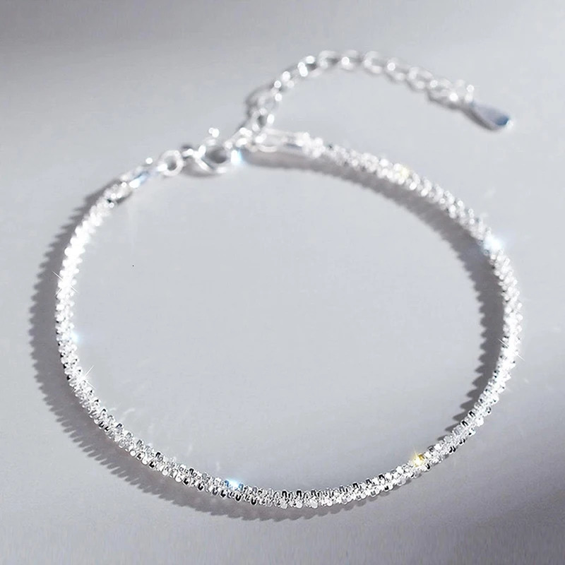 DiamondWorld Real 925 Sterling Silver Bracelet Sparkling 18k Gold Bracelet For Woman Engagement Party Fine Jewelry Gift 250520