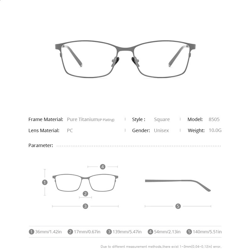 FONEX Pure Glasses Frame Men n Square Eyewear Japanese Highend Quality Ultralight Eyeglasses Frames 8505 250515
