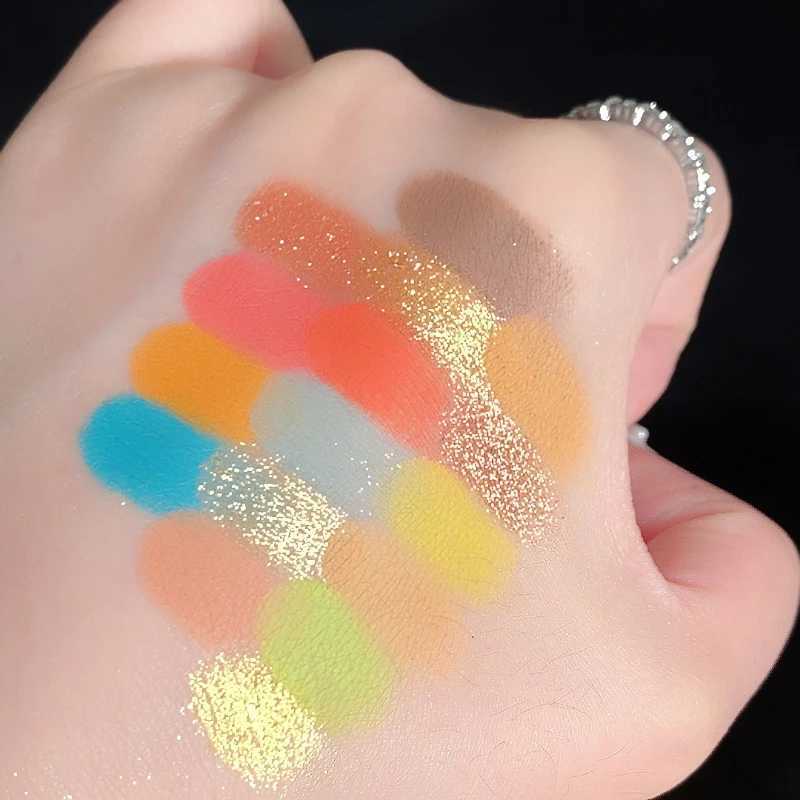 Pearlescent Eyeshadow Palette Matte Shimmer Eye Shadow Delicate Easy To Clear Lasting 16 Colors Women Beauty Eye Makeup Cosmetic W250520