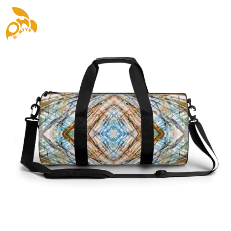 Free delivery: TOP designer custom round beige, black semi-long lightweight round sports bags