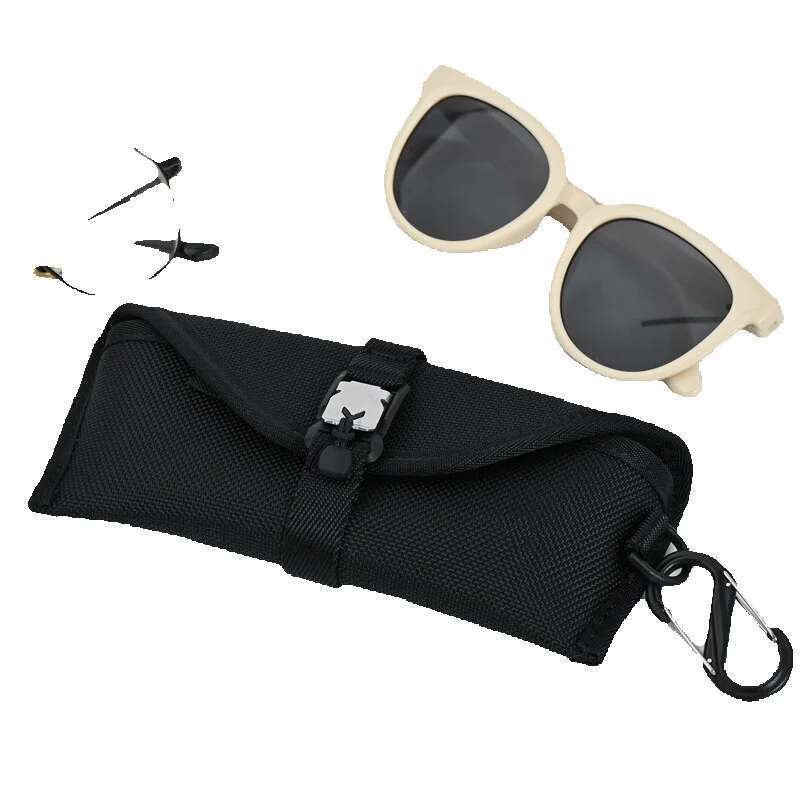 Designer nylon bag, portable sunglasses case, waterproof and anti drop function, outdoor sunglasses, myopia glasses storage box